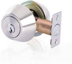 These locks can create an issue for quick exit if a fire or other hazardous situation occurs. Amazon Com Rulart Double Cylinder Deadbolt Keyed On Both Sides 2 Way Adjustable Deadbolt Privacy Passage Satin Stainless Steel Home Improvement