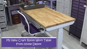 We offer a wide range of tables for sewing and crafts, as well as storage systems for sewing accessories. My New Craft Room Work Table From Home Depot Crafttable Homedepot Youtube