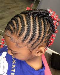 Princess Diamond Braider On Instagram Kids Braided Mohawk With Beads Braidsbydiamond Braids For Kids Little Girl Braids Mohawk Braid
