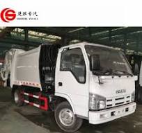 Japanese Brand 7cbm 8cbm Self-Compacting Garbage Truck Compactor Truck