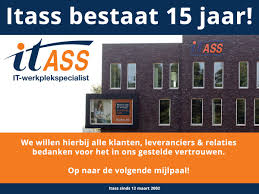 Itass On Twitter Vandaag 15 Jaar Geleden Gestart Met Itass We Willen Hierbij Iedereen Danken Die Aan Ons Succes Bijdraagt Op Naar De Volgende Mijlpaal Https T Co Nmxmvud5u2