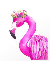 Flamingo Printable Flower Crown Flamingo Flamingo Print Etsy Flower Printable Flamingo Flamingo Art