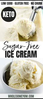 The Best Sugar Free Low Carb Ice Cream Recipe Is Easy To Make With Just 4 Ingredients 5 Mi Sugar Free Ice Cream Low Carb Ice Cream Recipe Sugar Free Low Carb