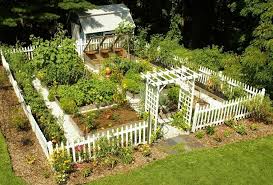 Garden Vegetable Garden With Cute Fence And Little House Home Vegetable Garden Design Vege Garden Design Vegetable Garden Planner