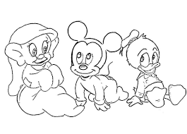 The most full and largest collection of baby donald duck disney colouring pages printable. Free Disney Baby Coloring Pages Novocom Top