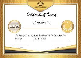 The general service certificate is used to acknowledge the employee dedication and commitment to work. Free Printable Certificate Of Service Template Certificate Template