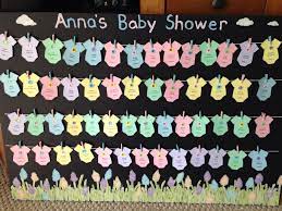 Tooks a minute to go through everything be we had the best baby shower ever for our first pregnancy and. Pin By Tara Velto On Made By Me Baby Shower Baby Shower Table Baby Shower Clothesline