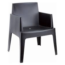 Siesta Box Resin Outdoor Indoor Dining Arm Chair Set Of 4 Patio Dining Chairs Contemporary Outdoor Dining Chairs Outdoor Dining Chairs