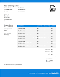 Even simpler and more convenient are websites that provide you with a. Invoice Template Download Customize And Send Invoices In Minutes