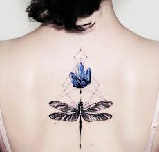 Cartoon colorful dragonfly on lotu flower tattoo designs. Dragonfly Tattoo Meaning Ink Vivo