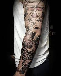 Koi Fish Sleeve Tattoo Idea Koi Fish Sleeve Tattoo Cover Up Tattoos Tattoos