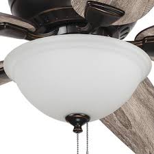 For safety, make sure you have a sturdy stepstool. Patriot Lighting Frosted Replacement Glass Bowl For The Lincoln Park Ceiling Fan At Menards