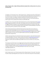 I understand you're currently adding several. Online Proposal Letter To Begin Offering Professional Proposal Letter Writing Services By Louis Sanders Issuu