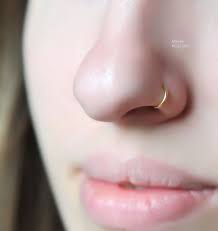 no piercing tiny 5mm gold nose ring fake nostril ring small etsy nose piercing hoop nose hoop gold nose rings
