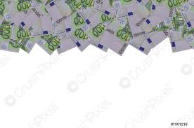 Alle infos zum neuen geldschein bekommen sie gebündelt hier. Vorderteil Einer 100 Euro Banknote In Nahaufnahme Mit Kleinen Gr Foto Vorratig Crushpixel
