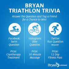 Anything over 25 is overweight. Bryan Health It S Trivia Time On Your Mark Get Set Go Answer The Following Bryan Indoor Triathlon Trivia Questions On The Assigned Social Media Site Tag A Friend With Your Guess