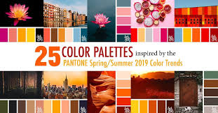 But i'm also absolutely loving marigold, rust, burnt coral, and all the core classics. 25 Color Palettes Inspired By Pantone Spring Summer 2019 Color Trends