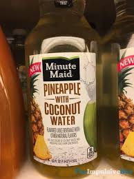 Minute Maid Pineapple With Coconut Water Juice Beverage Jpg Lactation Recipes Coconut Water Drinks Coconut Water