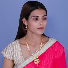 LushMout Classic 1 Gm Aqua Gold Polish City Gold Traditional Wedding Cubic  Zirconia Gold-plated Plated Brass, Copper, Dori, Alloy Necklace Price in  India