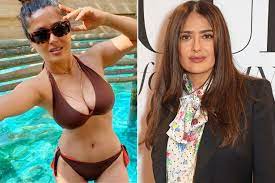 Sep 02, 2021 · salma hayek is celebrating her 55th birthday by sharing a gorgeous pic of herself in a swimsuit. Salma Hayek 54 Showcases Sensational Figure In New Year Bikini Snap Mirror Online