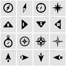 Black And White Compass Logo Vector Black Compass Icon Set Graphic Design Logo Compass Icon Compass