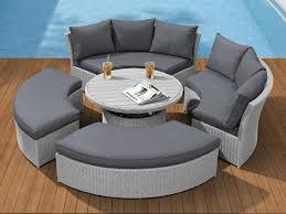 The wood used in the formal dining sets is crucial in establishing the theme of the room. Nova Outdoor Living Windsor Sofa Daybed With Rising Table Sofa Set At Mattressman