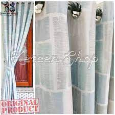 Kecuali simple dan elegant, mengaplikasikan windowblind juga bisa. Gorden Jendela Minimalis Hordeng Jendela Bahan Import Grade A Motif Wall Tinggi 200 Cm Shopee Indonesia