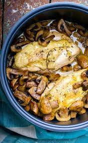 Savory Chicken And Mushrooms Recipe Chicken Crockpot Recipes Slow Cooked Meals Slow Cooker Chicken