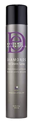 The best hair oils help hydrate and treat damaged hair. Amazon Com Design Essentials Diamonds Oil Sheen Spray For Relaxed Natural Hair 10 Oz Hair Extensions Beauty Personal Care