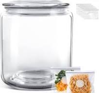 Masthome Large Glass Jar,1 Gallon Glass Jar with Lid, Airtight,Dishwasher  Safe,Wide Mouth Storage Canister for Pasta,Flour,Nuts,Cookies,& More-Send  15 ...