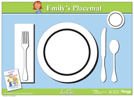 Printable Placemat For Learning How To Set The Table Litteratie Vie Pratique Maternelle