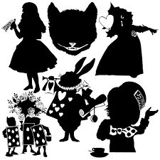 Gif alice in wonderland 60s i am alice in wonderland. Alice In Wonderland Silhouette Collection Art Print By Sally Mclean In 2021 Alice In Wonderland Silhouette Alice In Wonderland Characters Alice In Wonderland Clipart