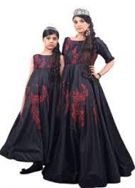 Surprise your little princess with beautiful and fashionable mom and daughter same dress suited for special occasions. Beautiful Mother And Daughter Matching Party Wear Dress
