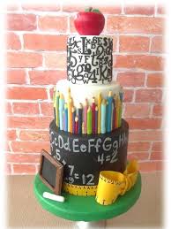 Class Teacher Female Teacher Birthday Cake For Teacher First Day Of School 2015 Teacher Cakes School Cake Teachers Day Cake