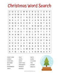 Children love these free printable word searches for kids which are each based on a theme. Christmas Word Search Free Printable For Kids Or Adults