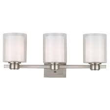 Floating bathroom vanities are perfect for the modern aesthetic. Brushed Nickel Vanity Lights Bathroom