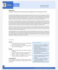 • ¿qué es el estatuto temporal de protección para migrantes? Venezuela Diversa Ac On Twitter Venezuelamigrante Hoja Informativa Sobre El Estatuto Temporal De Proteccion Para Migrantes Venezolanos Etpv Anunciado Hoy Por El Gobierno De Colombia Https T Co V2wwujtzpg El Etpv Es Un Mecanismo Complementario