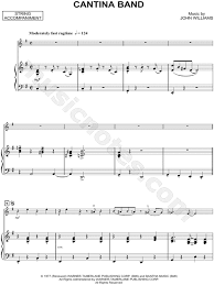 Played on a fiddlerman artist violin. Cantina Band Violin Piano By Star Wars Sheet Music Collection Solo Accompaniment Instrumental Parts Print Play Sku Cl0003421