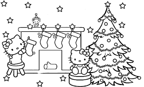 Learn how to draw with simple worksheets, line art and drawings. Hello Kitty Christmas Coloring Pages Coloring4free Coloring4free Com
