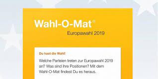 Nun werden ihre antworten mit den positionen der parteien abgeglichen. Wahl O Mat Europawahl 2019 Hilfe Bei Der Wahlentscheidung