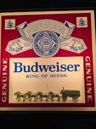 Vintage Budweiser Light Up Clydesdale Horse Bar Pub Sign Rare Mancave Decoration Budweiser Light Budweiser Pub Signs