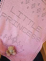 Baby Kids Crochet Blanket Patterns Little Princess Filet Crochet Pattern