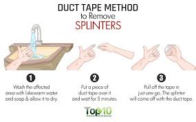 You may use duct tape or packing tape to cover the area that contains the splinter. How To Remove A Splinter 11 Safe Painless Ways Top 10 Home Remedies