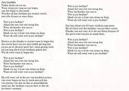 Afrikaanse Gedig Oor Liefde