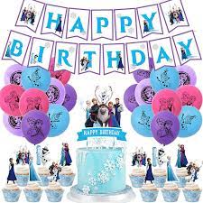 Dress up as princess elsa or anna with our disney s frozen deluxe costumes and live the best frozen party experience. Buy Frozen Party Balloon Decorations Frozen Theme Birthday Party Supplies Frozen Theme Party Decorations Set Include Latex Balloons Happy Birthday Banner Cake Topper For Frozen Fans Birthday Party Decorations Online In Turkey B08mksyrf5