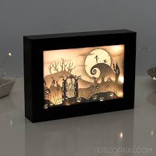 Nightmare Before Christmas Halloween Decor Nightmare Before Christmas In 2020 Nightmare Before Christmas Halloween Christmas Shadow Boxes Nightmare Before Christmas