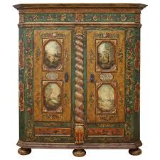 Austrian Tyrol Zillertaler Folk Art Painted Amoire 1stdibs Com Painting Antique Furniture Painting Upholstered Furniture English Cottage Decor