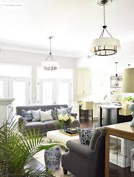 Cherish Chandelier By Progress Lighting Image Courtesy Of Citrine Living Beautiful Living Rooms Decor Blue Living Room Living Room Grey