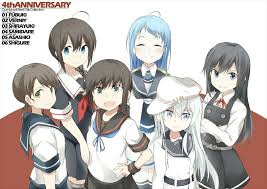Kancolle Fubuki Shirayuki Verniy Samidare Shigure Asashio Kantai Collection Art Anime