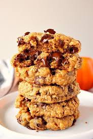 Instructions Start By Mixing The Dry Ingredients In A Mixing Bow Pumpkin Oatmeal Chocolate Chip Cookies Oatmeal Chocolate Chip Cookies Pumpkin Oatmeal Cookies